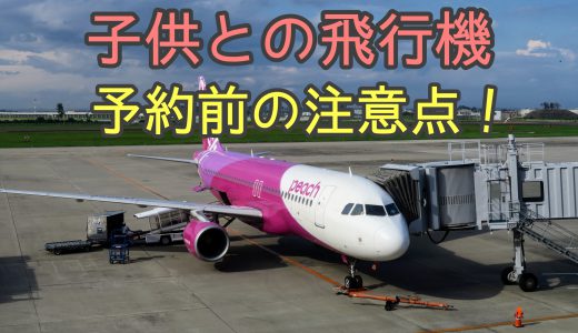 飛行機の子供料金は何歳から？予約時点で注意すべきことまとめ